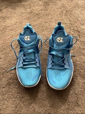 North Carolina Tar Heels  Jordan Men's Athletic Shoes in Carolina Blue and White